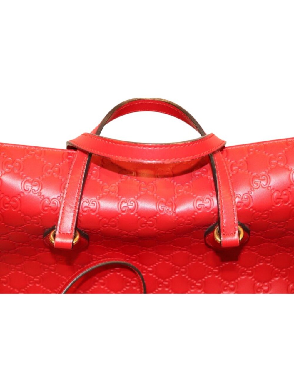 Gucci Signature Fold Over Tote Guccissima Leather, Medium - Picture 5 of 8